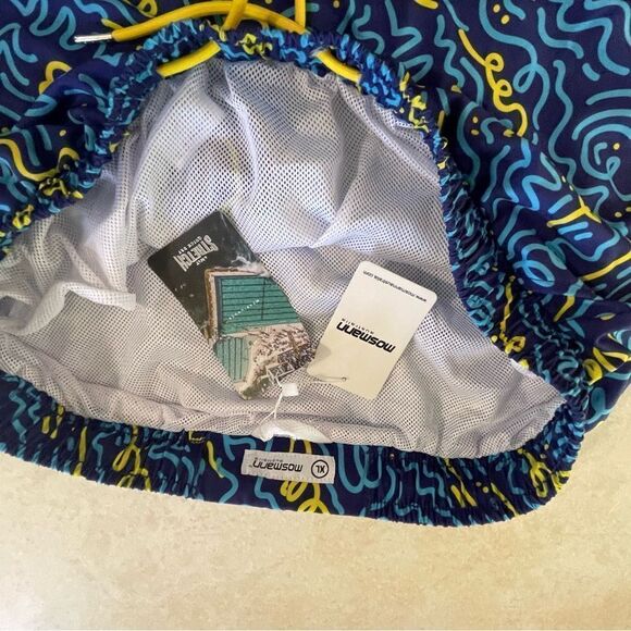 Mosmann  Australia swim shorts swimwear board shorts men’s size XL blue yellow - Picture 3 of 4